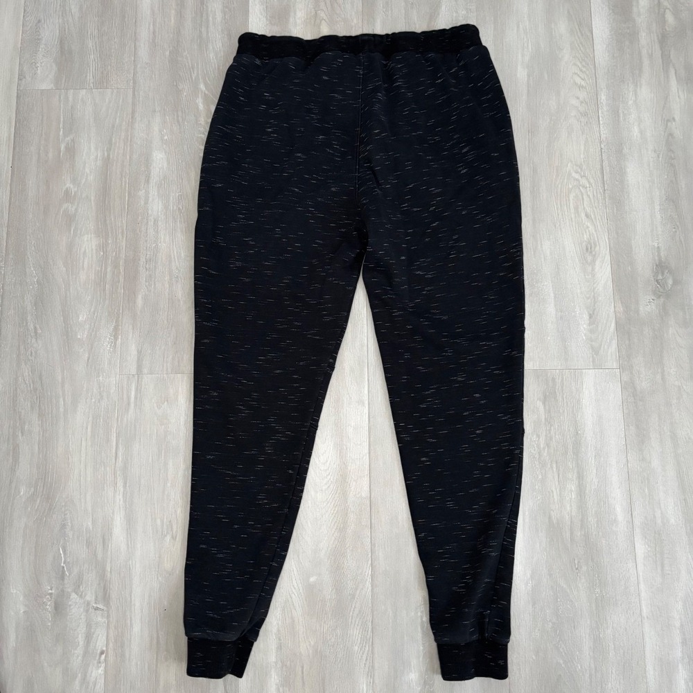 Sovereign Code Joggers Men's Large Space Dye Black Sweatpants with pockets